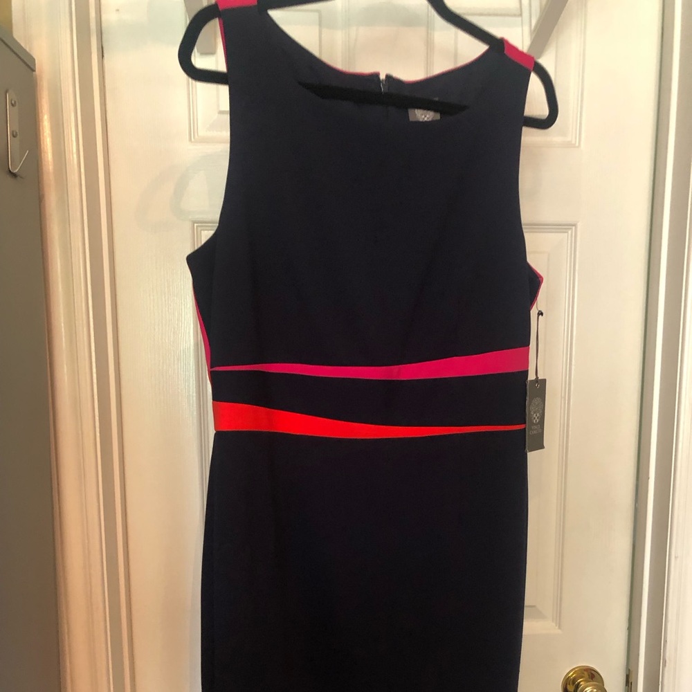 Vince Camuto Navy Colour Black Dress Size 14 BNWT